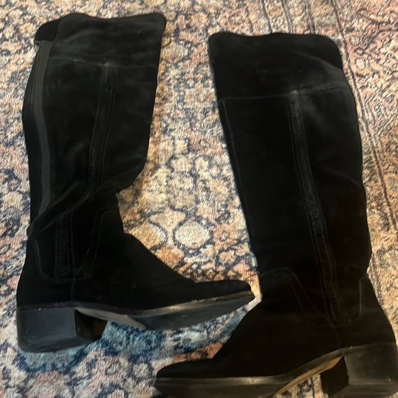 Vince Camuto Over the Knee Black Boot Suede 9.5 women’s - Picture 5 of 11